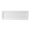 Tuxton China Inc ABU-553 Napa 16in x 5.5in Pearl White Rectangle Ceramic Plate - 1dz 