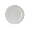 Tuxton China Inc ALA-102 Alaska 10.25in Diameter Porcelain White Wide Rim Plate - 1dz 