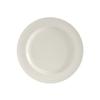 Tuxton China Inc AMU-006 Modena 10in Pearl White Round Wide Rim Ceramic Plate - 1dz 