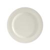 Tuxton China Inc AMU-009 Modena 12-5/8in Pearl White Round Wide Rim Plate - 1dz 