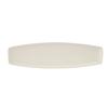 Tuxton China Inc AMU-551 AlumaTux 14in L x 4in W Pearl White Rectangular Plate - 1dz 