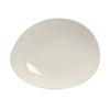 Tuxton China Inc AMU-650 AlumaTux 8-1/2"L Pearl White Ceramic Ellipse Plate - 2dz 