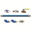 Dormont 36in Blue Hose Moveable 3/4in Gas Connector Hose Kit - 1675KIT2S36EFV 