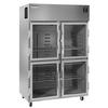 Delfield 41.5cuft Two-Section Glass Half Door Reach-In Refrigerator - 6051XL-GH 