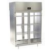 Delfield DSLRPT2-G 48.5cuft Two-Section Pass-Thru Glass Door Refrigerator 
