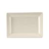 Tuxton China Inc BEH-0803 DuraTux 8in x 5-1/2in Amr White/Eggshell Ceramic Plate - 1dz 