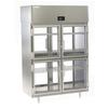 Delfield 48.5cuft Two-Section Pass-Thru Glass Half Door Refrigerator - DSLRPT2-GH 