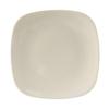 Tuxton China Inc BEH-090C DuraTux 9in Amr White/Eggshell Ceramic Square Plate - 1dz 