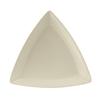 Tuxton China Inc BEZ-0908 DuraTux 9in Amr White/Eggshell Triangular Plate - 1dz 