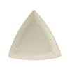 Tuxton China Inc BEZ-1248 DuraTux 12-1/2in Amr White/Eggshell Triangular Plate - 6 EA 