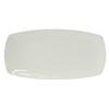 Tuxton China Inc BPH-161H DuraTux 16in x 8in Porcelain White Rectangular Plate - 1dz 