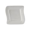 Tuxton China Inc BWZ-063C DuraTux 6-5/8in x 6-3/8in White Ceramic Wave Plate - 1dz 