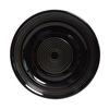Tuxton China Inc Concentrix 9in Black Ceramic Round Plate - 2dz - CBA-090 