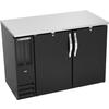 beverage-air BBN48HC-B 48in Black Coated Solid Door Back Bar Cabinet with LED Lights 