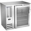 beverage-air BBN36HC-G-S 36"Stainless Steel Glass Door Back Bar Cabinet with LED Lights 