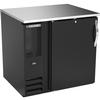 beverage-air BB36HC-B 36in One-Section Black Vinyl Solid Door Back Bar Cooler 