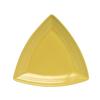 Tuxton China Inc CSZ-1248 Concentrix 12-1/2in Saffron Ceramic Triangular Plate - 6 EA 