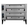 Marsal 86in Gas Stainless Steel Double Deck Pizza Oven - 260k BTU - SD-866 STACKED 