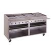 Bakers Pride Dante Series 72in Gas Radiant Charbroiler with Cabinet Base - F-72RS-C 
