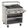 Bakers Pride F-48RS 48in Gas Stainless Steel Radiant Charbroiler with Cabinet Base 