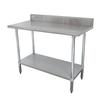 Advance Tabco 48in x 24in 16 Gauge All Stainless Steel Work Table - KMSLAG-244-X 
