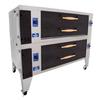 Bakers Pride Super Deck 60in Double Deck Gas Display Pizza Oven - 240k BTU - Y-602-DSP 