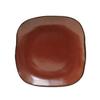 Tuxton China Inc GAR-500 Artisan 7-1/4in Red Rock Ceramic Square Plate - 1dz 