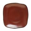 Tuxton China Inc GAR-501 Artisan 9in Red Rock Ceramic Square Plate - 1dz 