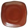 Tuxton China Inc GAR-502 Artisan 11in Red Rock Ceramic Square Plate - 1dz 