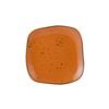 Tuxton China Inc GGC-500 Artisan Geode 7-1/4in Coral Porcelain Square Plate - 1dz 