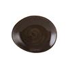 Tuxton China Inc GGM-651 Artisan Geode 10in x 8-1/4in Mushroom Ellipse Plate - 1dz 