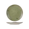 Tuxton China Inc GGO-005 Artisan Geode 9in Olive Porcelain Round Plate - 2dz 