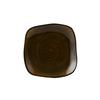 Tuxton China Inc GGW-500 Artisan Geode 7-1/4in Walnut Porcelain Square Plate - 1dz 