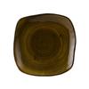 Tuxton China Inc GGW-502 Artisan Geode 11in Walnut Porcelain Square Plate - 1dz 
