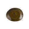 Tuxton China Inc GGW-650 Artisan Geode 8-3/8in x 6-7/8in Walnut Ellipse Plate - 1dz 
