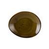 Tuxton China Inc GGW-651 Artisan Geode 10in x 8-1/4in Walnut Ellipse Plate - 1dz 