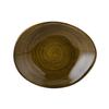 Tuxton China Inc GGW-652 Artisan Geode 12in x 9-3/4in Walnut Ellipse Plate - 1dz 