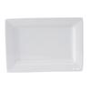 Tuxton China Inc GSP-550 Santorini 8in x 5-1/2in Porcelain White Rectangle Plate - 1dz 