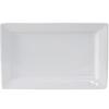Tuxton China Inc GSP-551 Santorini 11in x 7in Porcelain White Rectangular Plate - 1dz 