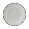 Tuxton China Inc SBA-074 Charleston 7.5in Porcelain White Blue Band Round Plate -3dz 