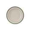Tuxton China Inc TGB-005 Green Bay 5.5in Amr White/Eggshell with Green Band Plate - 3dz 