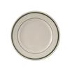 Tuxton China Inc TGB-007 Green Bay 7-1/8in Amr White/Eggshell Green Band Plate - 3dz 