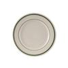 Tuxton China Inc TGB-031 Green Bay 6-1/4in Amr White/Eggshell Green Band Plate - 3dz 