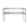 Atosa SOD1272 72in x 12in x 33in Stainless Steel Double Overshelf 