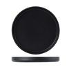 Tuxton China Inc VBAS064 Zion 6-1/2in Matte Black Porcelain Straight Side Plate - 2dz 