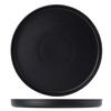 Tuxton China Inc VBAS106 Zion 10-1/4in Matte Black Porcelain Straight Side Plate -1dz 