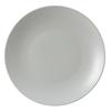 Tuxton China Inc VGA-102 Zion 10-1/4in Matte Gray Porcelain Round Coupe Plate - 1dz 