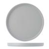 Tuxton China Inc VGAS082 Zion 8-1/4in Matte Gray Porcelain Straight Side Plate - 2dz 