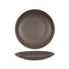 Tuxton China Inc VNA-080 Zion 8in Matte Brown Porcelain Round Coupe Plate - 2dz 