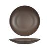 Tuxton China Inc VNA-090 Zion 9in Matte Brown Porcelain Round Coupe Plate - 2dz 